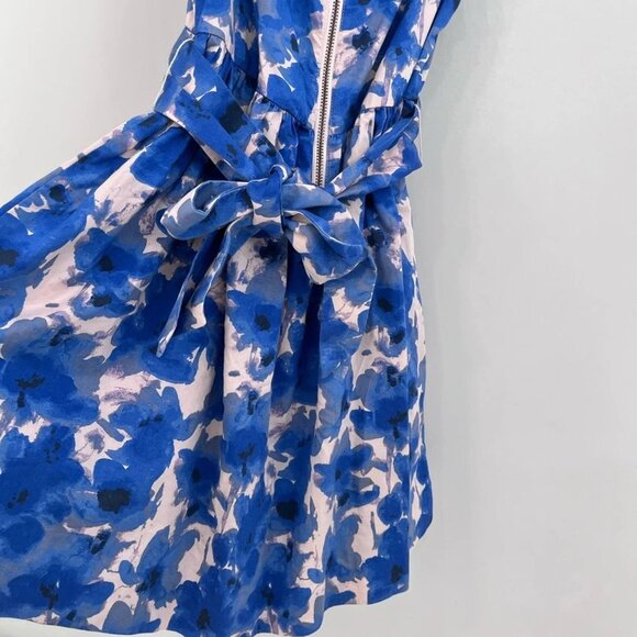 Crewcuts Blue Floral Belted Shift Dress Girls 7 - Picture 5 of 7